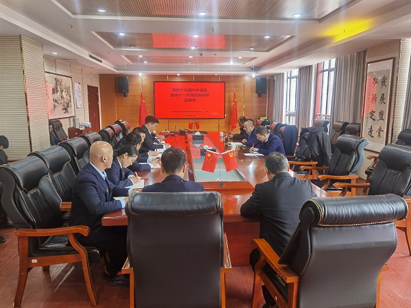 王晟到徽盐地产集团定远项目公司宣讲党的十九届六中全会及省十一次党代会精神